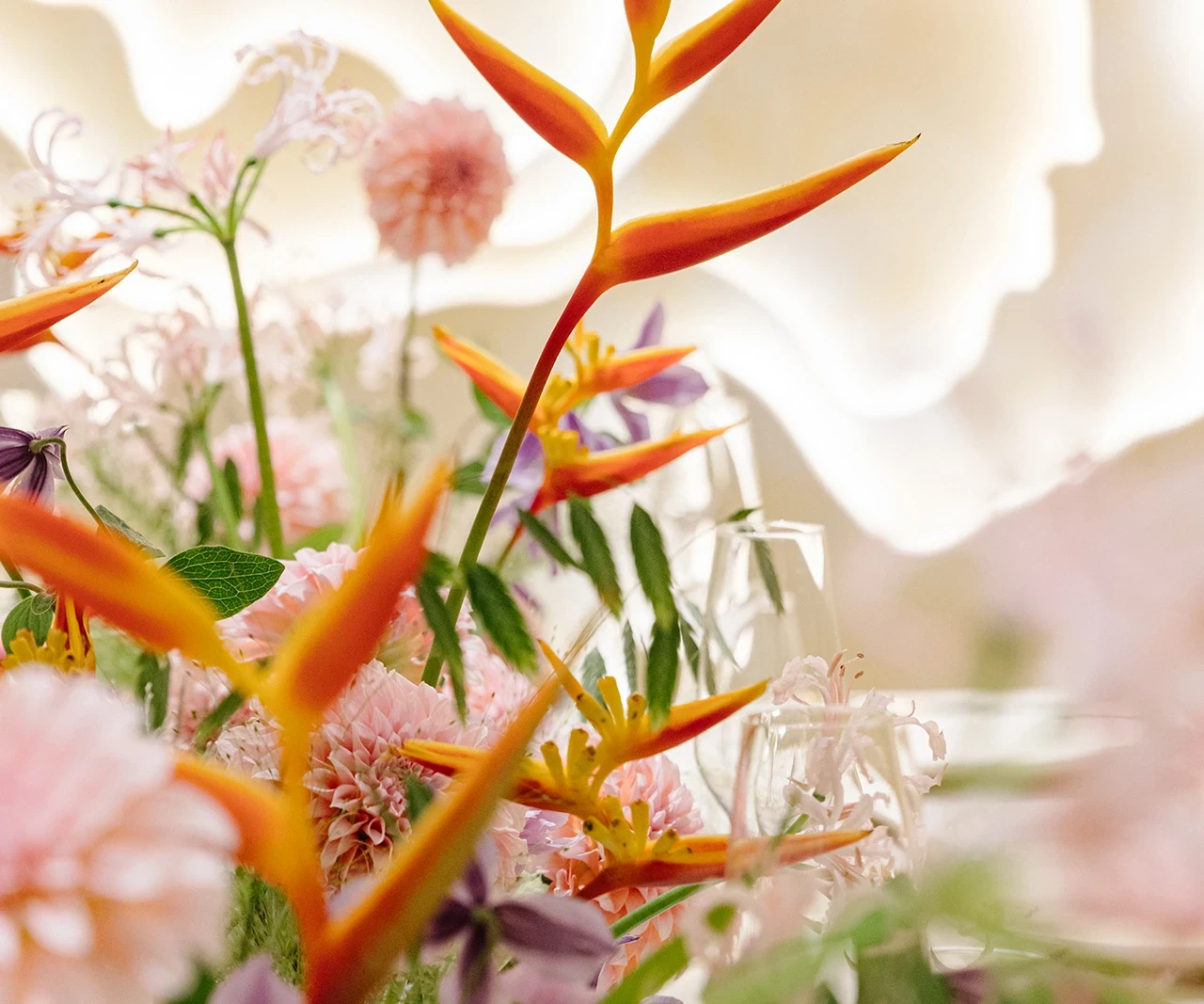 Tomacado floral inspired signature dishes
